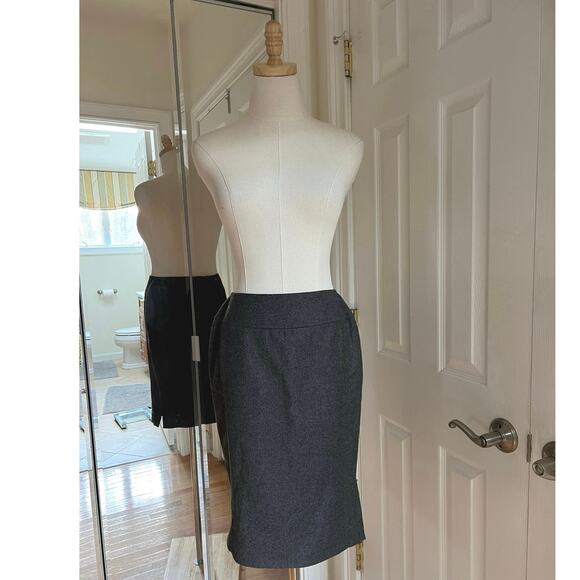Chanel Pencil Skirt with Side Slit and Button-up Back - Picture 1 of 15